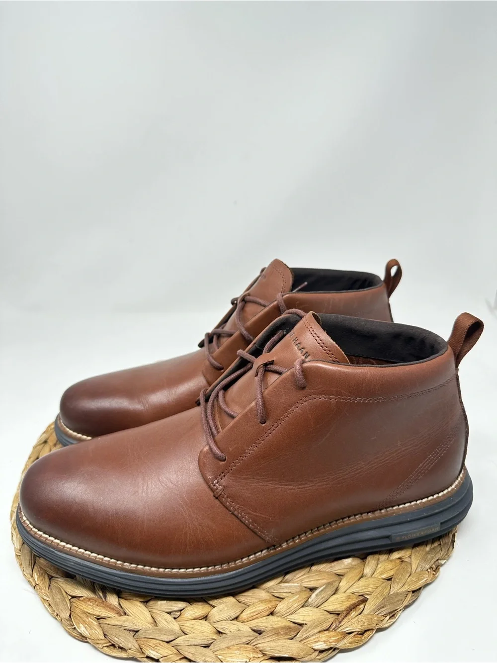 COLE HAAN OriginalGrand Remastered Waterproof Chukka Boots Woodbury Dark Roast